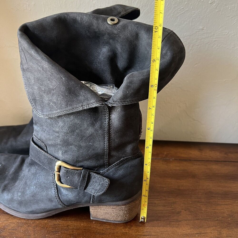 Donald J Pliner Womens Danee Western Mid Calf Buckle Booties Size 7.5 M Leather - Picture 9 of 11